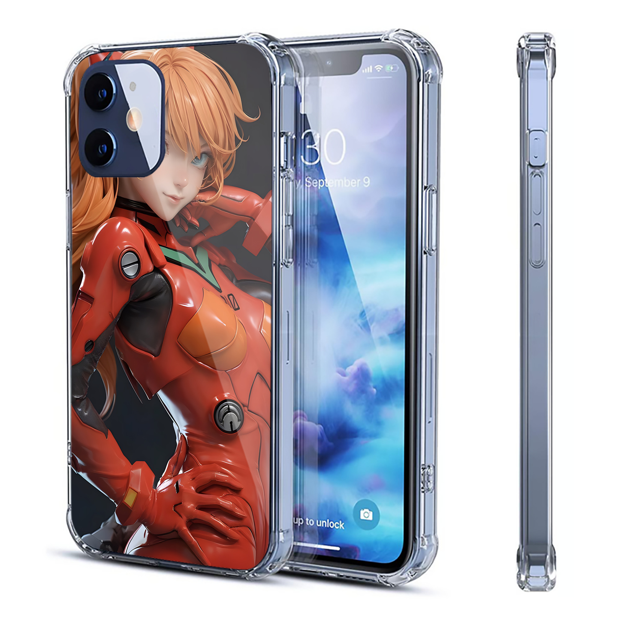 （画像用） EVA 新世紀エヴァンゲリオン 【iPhone 12シリーズ対応】透明スマホケース（クリアソフトケース）